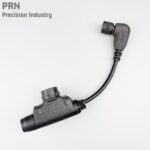 PRN Right Angle 10PIN TEA U94V2 PTT Maritime U94/MK-10 W/Button Waterproof Cover