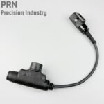 PRN TEA U94V2 Waterproof 6PIN PTT AP136 Connector Waterproof PTT button Cap W/ Spring Strain Relief